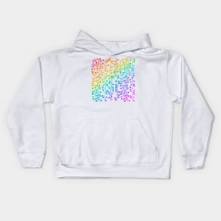 Watercolor Rainbow Gradient Vines Pattern Kids Hoodie